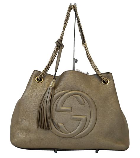 gucci signature chain-handle tote bag|gucci chain shoulder handbags.